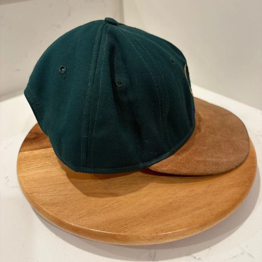 Classic Sportswear Gators Hat Men OSFA Green Brown Snapback Faux Suede Brim